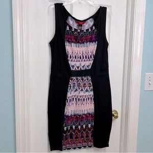Black, Pink, Purple Hot Kiss Size L Dress